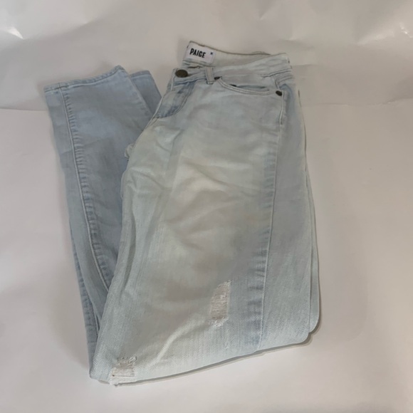 Light Blue Paige Denim Jeans - Picture 1 of 16